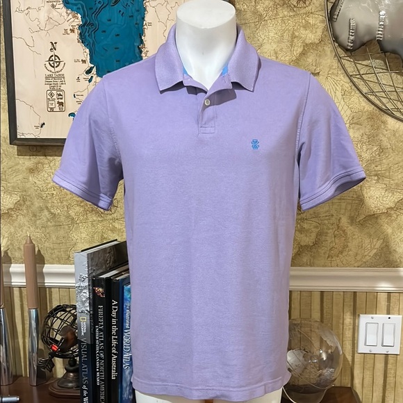 Izod Purple Polo Shirt Classic Design - Picture 2 of 8